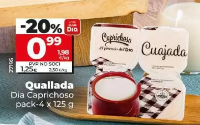 Oferta de Dia Caprichoso - Cuajada por 0,99€ en Dia