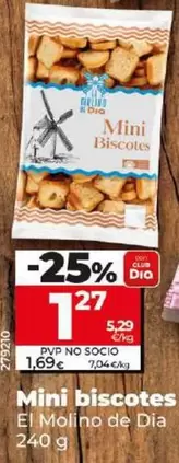 Oferta de El Molino De Dia - Mini Biscotes por 1,27€ en Dia