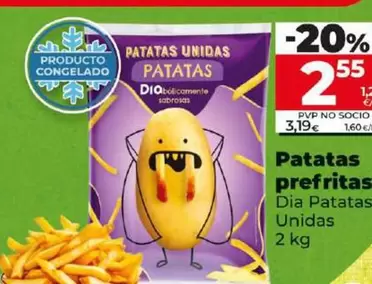 Oferta de Dia Patatas Unidas - Patatas Prefritas por 2,55€ en Dia