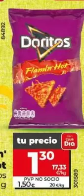 Oferta de Doritos - Flamin' Hot por 1,3€ en Dia