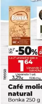 Oferta de Bonka - Café Molido Natural por 3,29€ en Dia