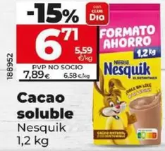 Oferta de Nesquik - Cacao Soluble por 6,71€ en Dia