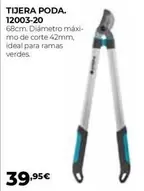 Oferta de Tijera Poda por 39,95€ en Ferbric