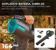 Oferta de Soplador Batería. 14890-20 por 164,95€ en Ferbric