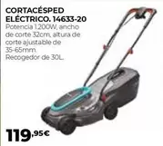 Oferta de Cortacésped Eléctrico. 14633-20 por 119,95€ en Ferbric