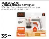 Oferta de Black & Decker - Atornillador Monta-Muebles por 35,95€ en Ferbric