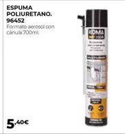 Oferta de Espuma Poliuretano. 96452 por 5,4€ en Ferbric