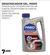 Oferta de Paso - Desatascador Gel. 705011 por 7,65€ en Ferbric