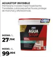 Oferta de Ceys - Aguastop Invisible por 27,7€ en Ferbric