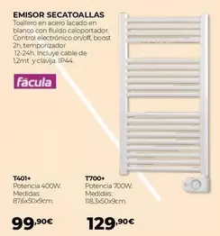 Oferta de Blanco - Emisor Secatoallas en Ferbric