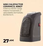 Oferta de Mini Calefactor Ceramico. 90827 por 27,45€ en Ferbric