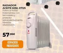 Oferta de Radiador Aceite Mini  por 57,95€ en Ferbric