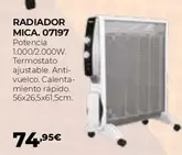 Oferta de Radiador Mica. 07197 por 74,95€ en Ferbric