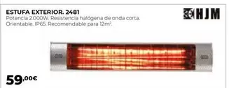 Oferta de HJM - Estufa Exterior. 2481 por 59€ en Ferbric