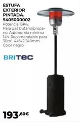 Oferta de Britec - Estufa Exterior Pintada  por 193,6€ en Ferbric