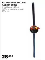 Oferta de Kit Deshollinador Acero. 50253 por 28,95€ en Ferbric