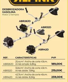 Oferta de Desbrozadora Gasolina  por 189€ en Ferbric