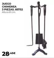 Oferta de Juego Chimenea 3 Piezas. 85752  por 28,45€ en Ferbric