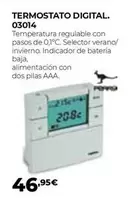 Oferta de Termostato Digital por 46,95€ en Ferbric