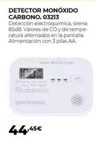 Oferta de Detector Monóxido Carbono por 44,45€ en Ferbric