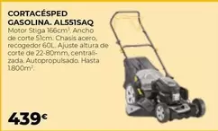 Oferta de Cortacésped Gasolina. AL551SAQ  por 439€ en Ferbric