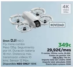 Oferta de Última - DJI - Dron por 349€ en El Corte Inglés