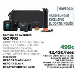 Oferta de Última - Gopro - por 499€ en El Corte Inglés