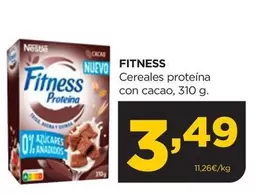 Oferta de Fitness - Fitness - Cereales Proteina Con Cacao por 3,49€ en Alimerka