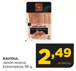 Oferta de Navidul - Jamon Reserva Extremadura por 2,49€ en Alimerka