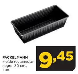 Oferta de Fackelmann - Molde Rectangular Negro por 9,45€ en Alimerka