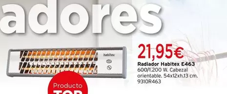 Oferta de Habitex - Radiador E463 por 21,95€ en Cadena88