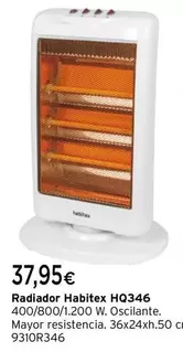 Oferta de Habitex - Radiador Hq346 por 37,95€ en Cadena88