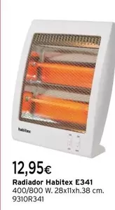 Oferta de Habitex - Radiador E341 por 12,95€ en Cadena88