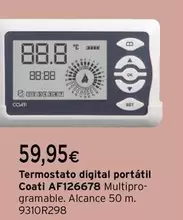 Oferta de Coati - Termostato Digital Portátil AF126678 por 59,95€ en Cadena88