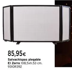 Oferta de El Zorro - Salvachispas Plegable  por 85,95€ en Cadena88