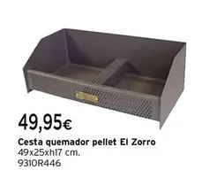 Oferta de El Zorro - Cesta Quemador Pellet  por 49,95€ en Cadena88