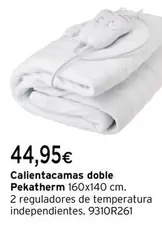 Oferta de Pekatherm - Calientacamas Doble por 44,95€ en Cadena88