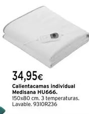 Oferta de Medisana - Calientacamas Individual HU666 por 34,95€ en Cadena88