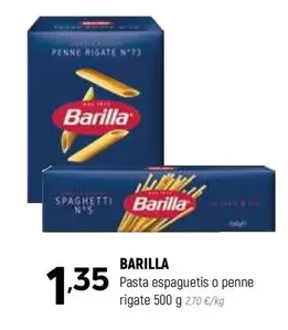 Oferta de Barilla - Pasta Espaguetis O Penne Rigate por 1,35€ en Coviran