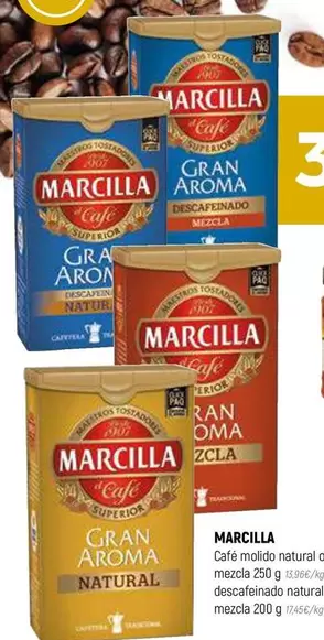 Oferta de Marcilla - Café Molido Natural O Mezcla por 2,59€ en Coviran