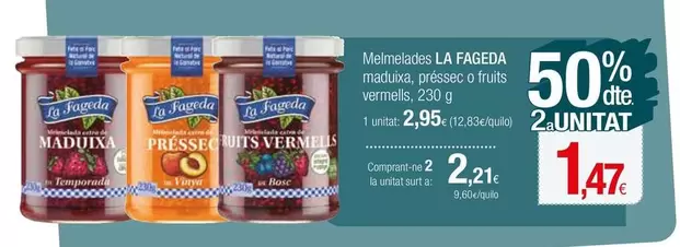 Oferta de La Fageda - Mermelades por 2,95€ en Condis