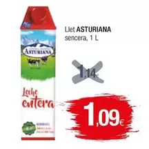 Oferta de La Asturiana - Llet Sencera por 1,09€ en Condis