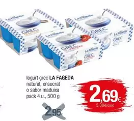 Oferta de La Fageda - Logurt Grec Natural por 2,69€ en Condis