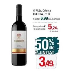 Oferta de Ederra - Vi Rioja, Criança por 6,99€ en Condis