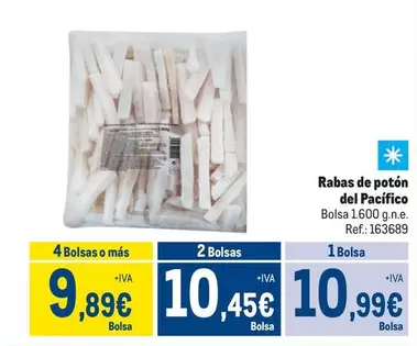 Oferta de Rabas De Poton Del Pacifico por 10,99€ en Makro