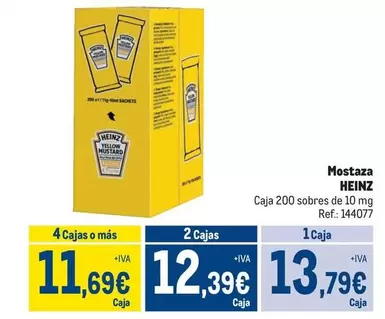 Oferta de Heinz - Mostaza por 13,79€ en Makro