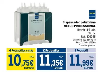 Oferta de Metro Professional - Dispensador Polietileno por 11,99€ en Makro