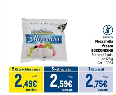 Oferta de Bocconcino - Mozzarella Fresca por 2,75€ en Makro