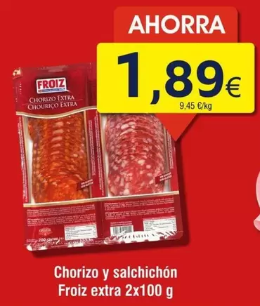 Oferta de Froiz - Chorizo Y Salchichon por 1,89€ en Froiz