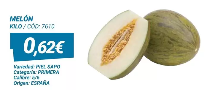 Oferta de Origen - Melón por 0,62€ en Dialsur Cash & Carry